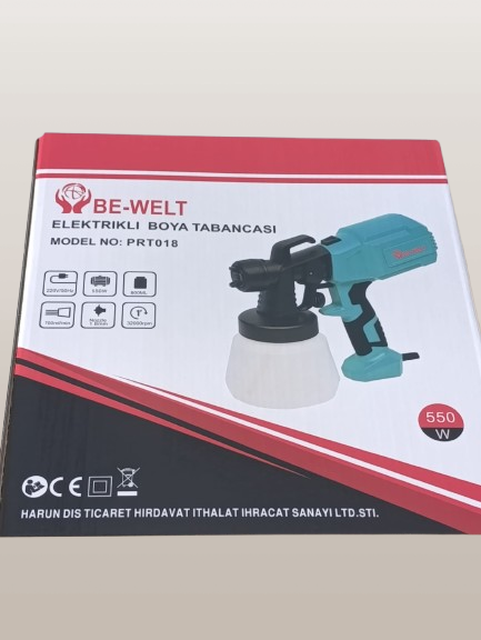 BE-WELT ELEKTRİKLİ BOYA TABANCASI 550W  KL:12